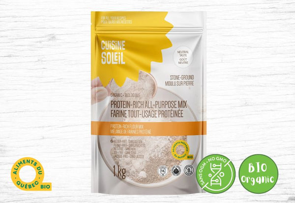 Cuisine soleil - Farine tout - usage mélange protéiné - Fermes Valens