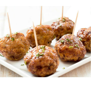 Honey and garlic natural pork meatballs, Frozen (pre-cooked) - Fermes Valens