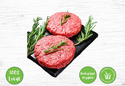 Burgers - 2x Galettes de boeuf biologique 100% nourri à l'herbe - Fermes Valens