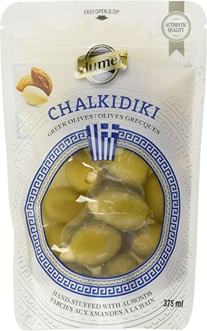 Chalkidiki olives grecques farcies aux amandes Dumet - Fermes Valens