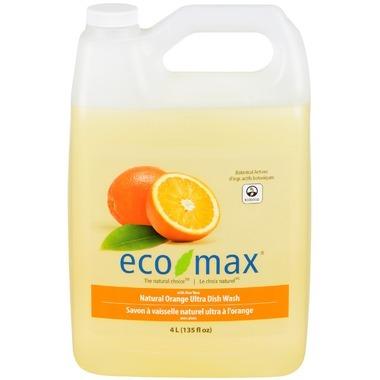 Eco Max savon à vaisselle naturel ultra à l'orange - Fermes Valens