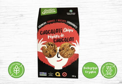 Gogo Quinoa, Organic crunchy chocolate chip quinoa cookies - Valens Farms