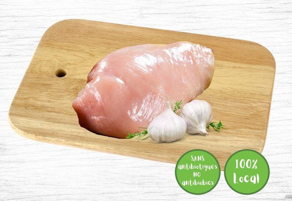 Poitrine de poulet naturelle sans antibiotiques et sans hormones - Fermes Valens