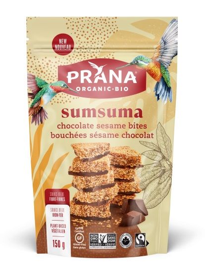 Prana, Sumsuma bouchées sésame chocolat biologique - Fermes Valens