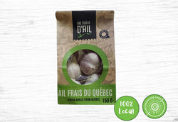 Une Touche d'Ail, Fresh garlic from Quebec - Fermes Valens